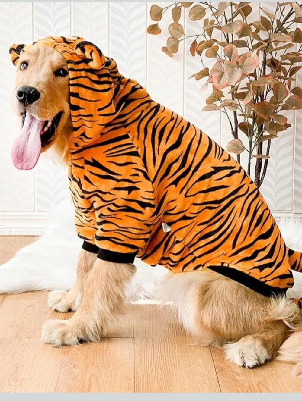 InnoPet 5XL Tiger Dog Costume Hoodie Halloween 44-55 lb